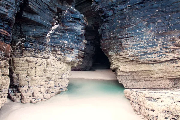 Praia das catedrais, Galiza, Espanha — Fotografia de Stock