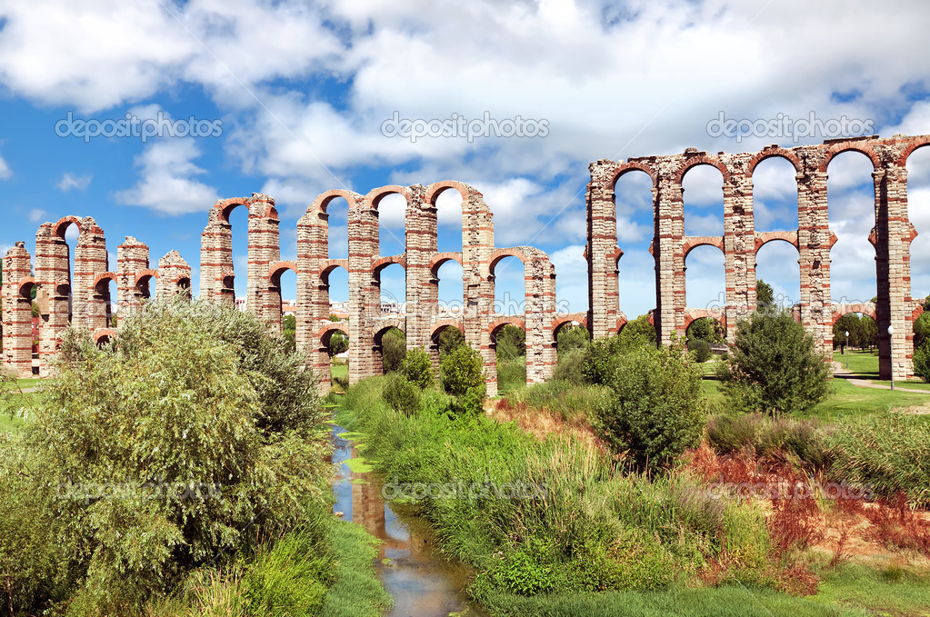 Aqueduct Los Milagros, Merida, Spain