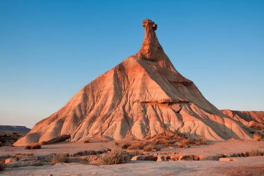dağ castildetierra bardenas reales doğa parkı, navarra,