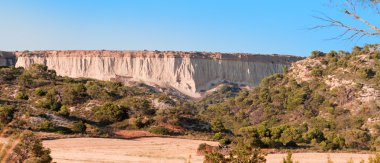 dağ castildetierra bardenas reales doğa parkı, navarra,