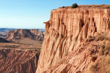 dağ castildetierra bardenas reales doğa parkı, navarra,
