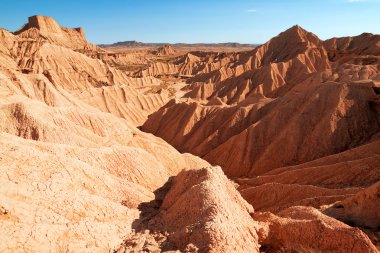 dağ castildetierra bardenas reales doğa parkı, navarra,