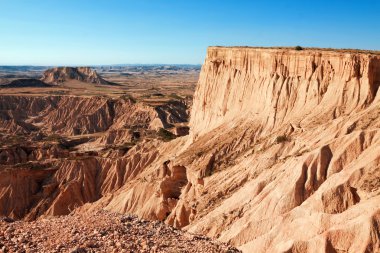 dağ castildetierra bardenas reales doğa parkı, navarra,
