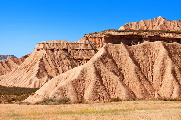 Góry castildetierra w parku przyrody bardenas reales, navarra, — Zdjęcie stockowe