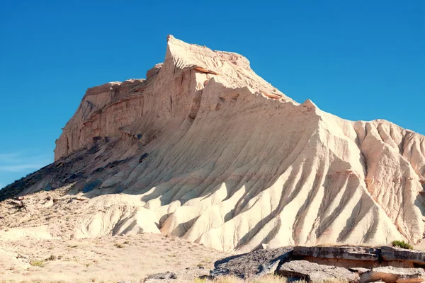 Hora castildetierra v bardenas reales přírodního parku, navarra, — Stock fotografie