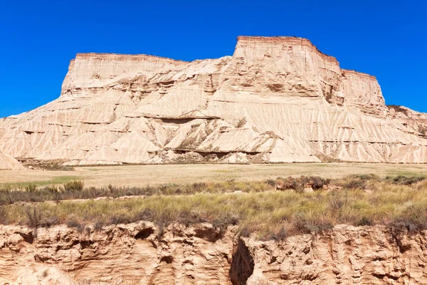 Mountain Castildetierra in Bardenas Reales Nature Park, Navarra, — Stock Photo, Image