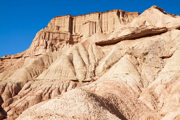 Berget castildetierra i naturparken bardenas reales, navarra, — Stockfoto