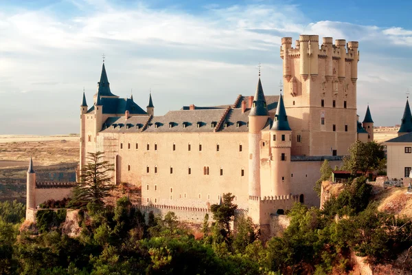 Hrad alcazar segovia, Kastilie a León, Španělsko — Stock fotografie