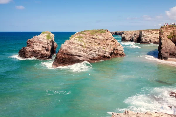 Plaj, katedraller, Galiçya, İspanya — Stok fotoğraf