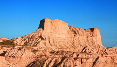 dağ castildetierra bardenas reales doğa parkı, navarra,
