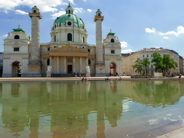 St. charles'ın kilisenin, Viyana — Stok fotoğraf