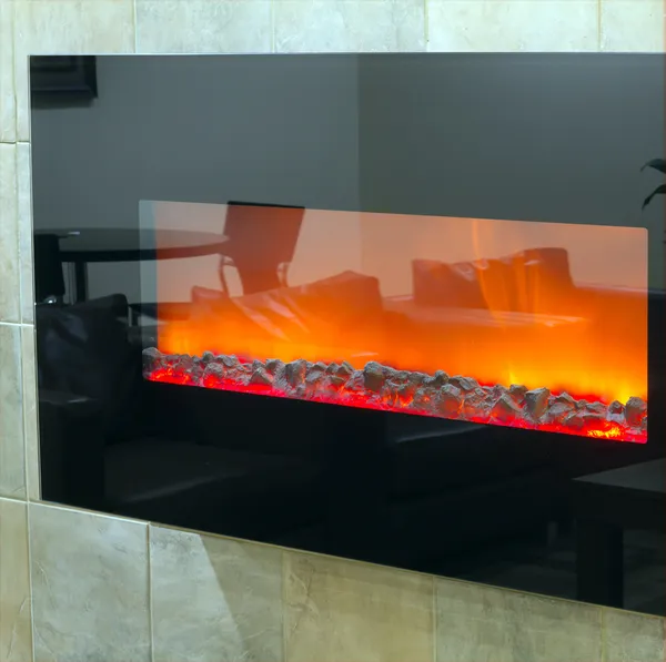 Electric fireplace background