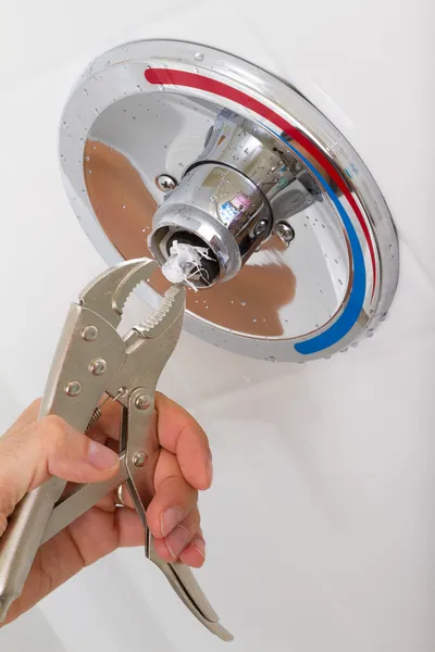 Broken Shower faucet — Stock Photo, Image