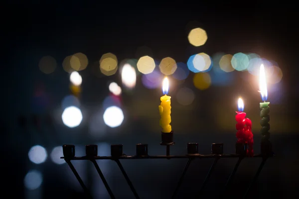 Velas Hanukkah Imagens De Bancos De Imagens Sem Royalties