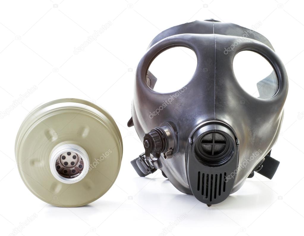 Gas mask and filter