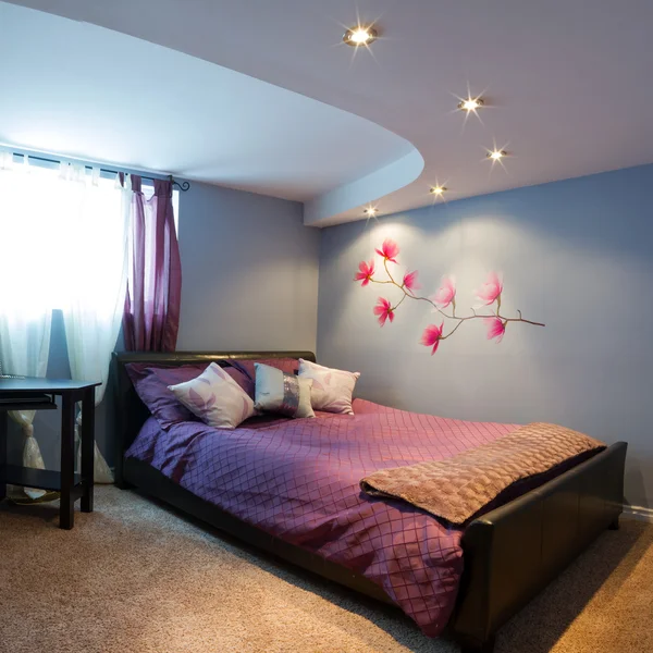 침실 내부 설계 — 스톡 사진