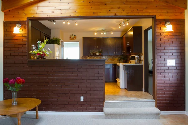 Seminterrato e cucina Interior design — Foto Stock