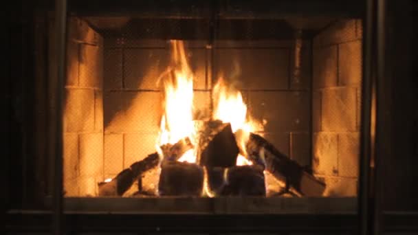 Fireplace — Stock Video