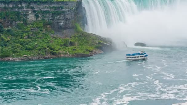 Niagara falls uitzicht vanaf skylon tower. — Stockvideo