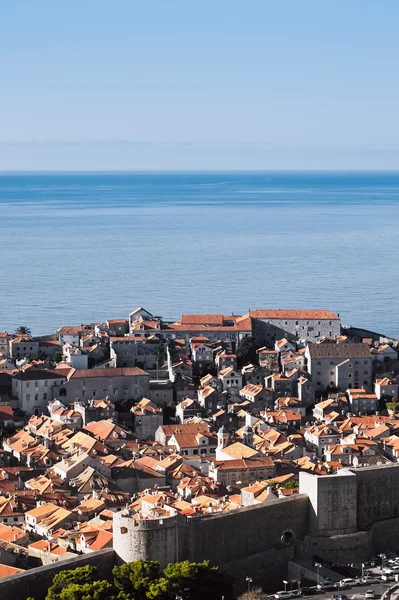 Casco antiguo de Dubrovnik, Croacia, Mar Adriático — Foto de Stock