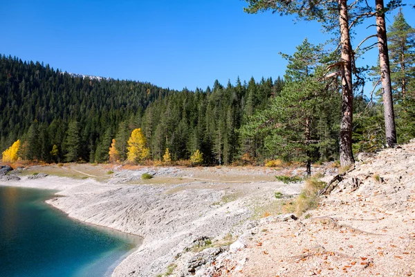 Herfst landschap in durmitor nationaal park — Stockfoto