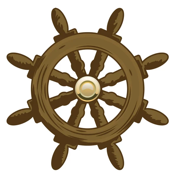 Wheel Vector Icon — Stock Vector