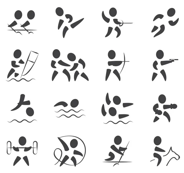 Sommersport-Icon-Set — Stockvektor