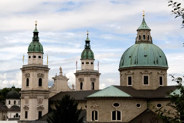 The German city of Salzburg with height, Europe. — Stock Photo, Image