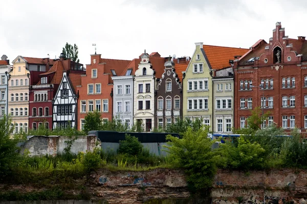 Bunte Gebäude in Danzig, Polen, Europa. — Stockfoto