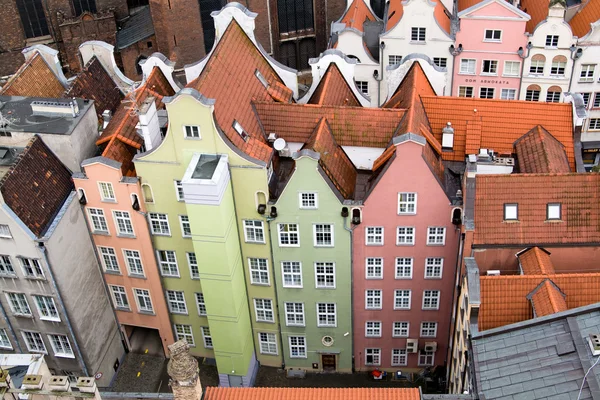 View of the city from a height, Gdansk, Poland, Europe. — Stock Photo, Image