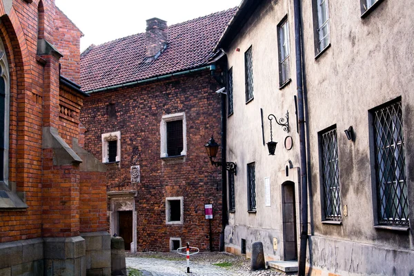 Starověké ulice v polském městě tarnow — Stock fotografie