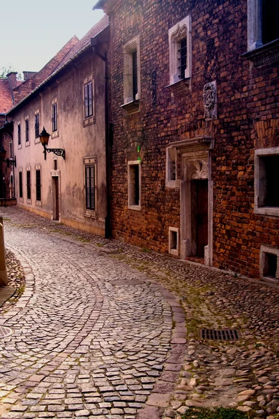 Un'antica strada nella città polacca di Tarnow — Foto Stock