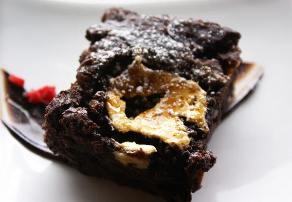 Schokolade Käsekuchen Brownie Dessert — Stockfoto