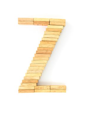 tahta domino alfabesi, z