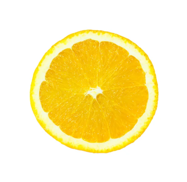 Φέτα πορτοκάλι απομονωθεί — Φωτογραφία Αρχείου