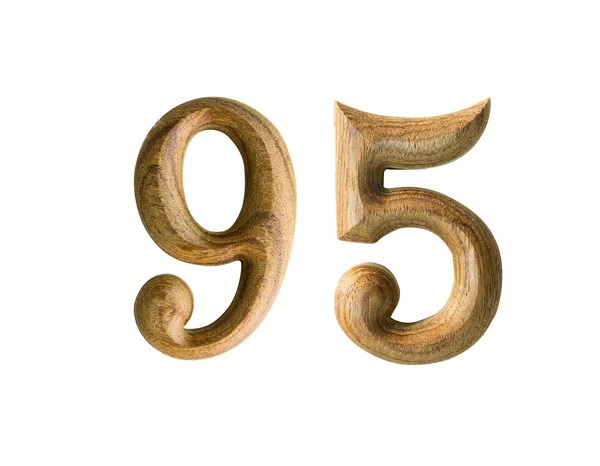 Numeri di legno 95 — Foto Stock