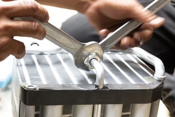 Repaired Compressed air car — Stock Photo, Image