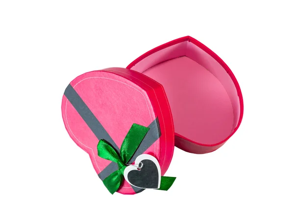 Pink Heart shaped box — Stock Photo, Image