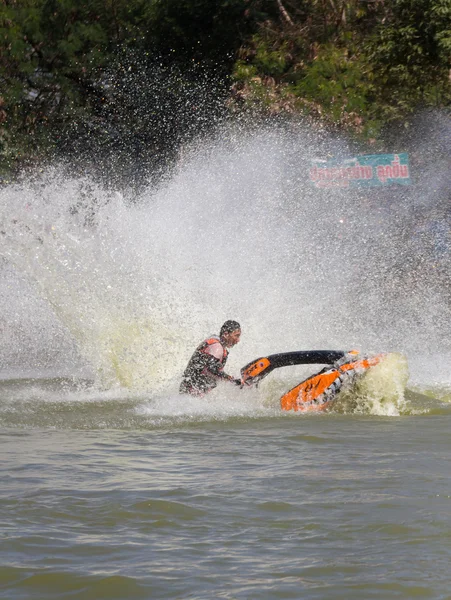 Freestyle le jet ski cascade action — Photo