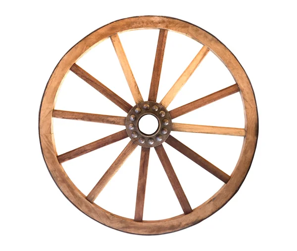 Roue de chariot en bois — Photo