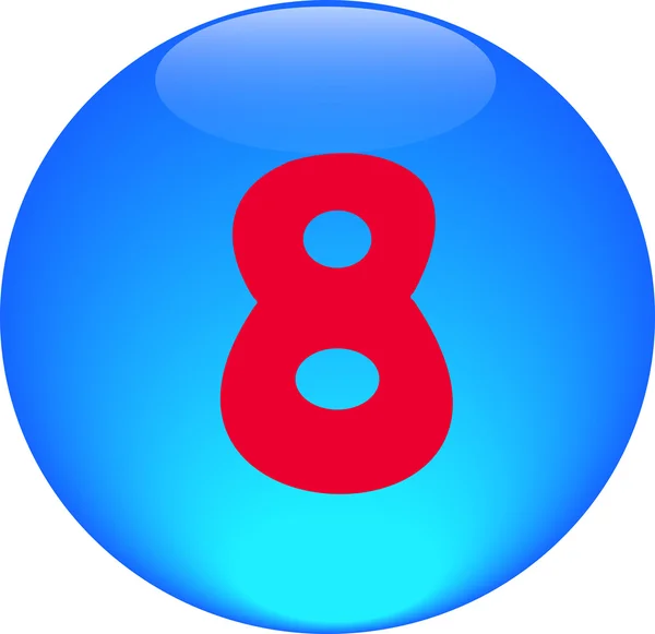 Alphabet icon symbol letter 8 — Stock Photo, Image