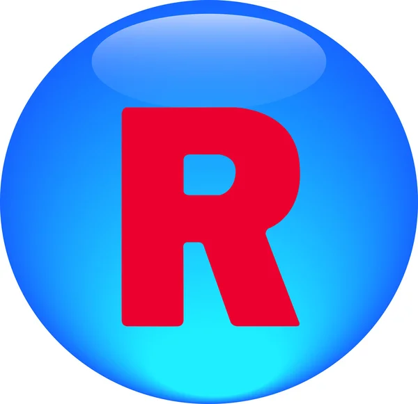 Ábécé R betű ikon szimbólum — Stock Fotó