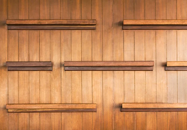 Drewniane półki — Zdjęcie stockowe