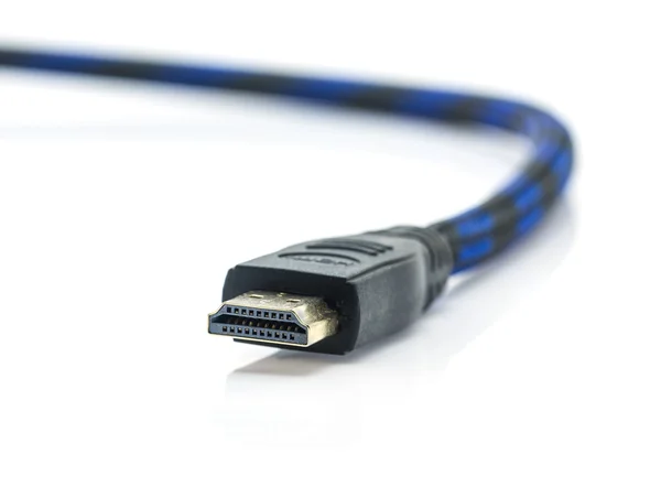 HDMI-kabel på en vit bakgrund — Stockfoto