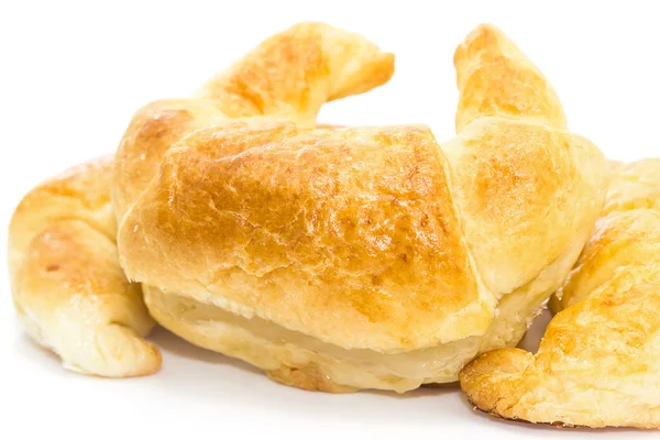Friss croissant izolált fehér — Stock Fotó