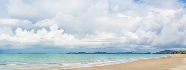 Panoramic Nature Beautiful Tropical Beach Sea Sunny Day — Stock Photo, Image