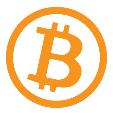 bitcoin. Web simgesi basit tasarım