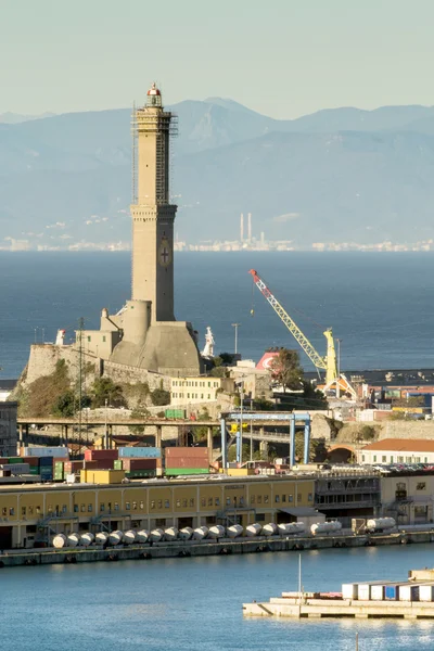 Leuchtturm von Genua — Stockfoto