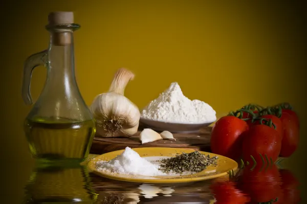 Ingredientes tradicionais italianos — Fotografia de Stock