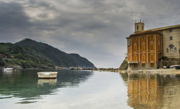 Baai van stilte, sestri levante, Ligurië, Italië — Stockfoto